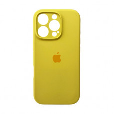 Чохол Silicone Case Full Protection для iPhone 16 Pro Max Cream yellow