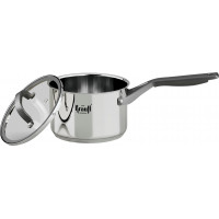 Ківш Krauff Prime Chef зі скляною кришкою 2.1 л 16 см (26-303-006)
