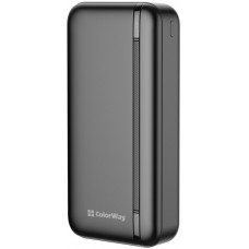 Power Bank ColorWay 20 000 mAh Portable Charger (USB QC3.0 + USB-C PD22.5W) Black