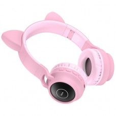 Навушники Stereo Bluetooth Headset Hoco W27 Cat Ear Pink