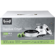 Набір посуду Krauf Genius Chef 6 пр. (26-303-016) з'ємна ручка, ун.кришка