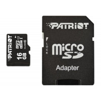 Карта пам'яті microSDHC Patriot LX Series 16Gb class 10 (adapter SD)