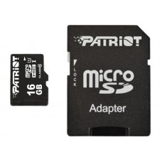 Карта пам'яті microSDHC Patriot LX Series 16Gb class 10 (adapter SD)