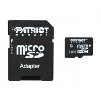 Карта пам'яті microSDHC (UHS-1) Patriot LX Series 32Gb class 10 (adapter SD)