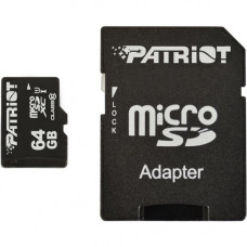 Карта пам'яті microSDHC Patriot LX Series 64Gb class 10