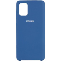 Чохол Silicone Case Full Protection Samsung A51 Navy blue