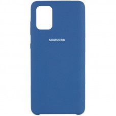 Чохол Silicone Case Full Protection Samsung A51 Navy blue