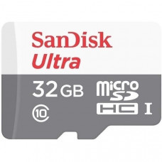 Карта пам'яті microSDHC (UHS-1) SanDisk Ultra 32Gb class 10 A1 (100Mb/s) (adapter SD)