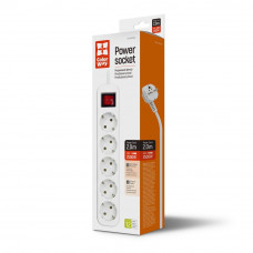 Мережевий фільтр СolorWay 5 розетки/2M White CW-PSEA52W